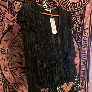 Zara Black Long Sleeve Top